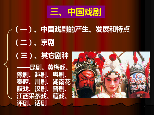 旅游文化中国戏剧PPT课件