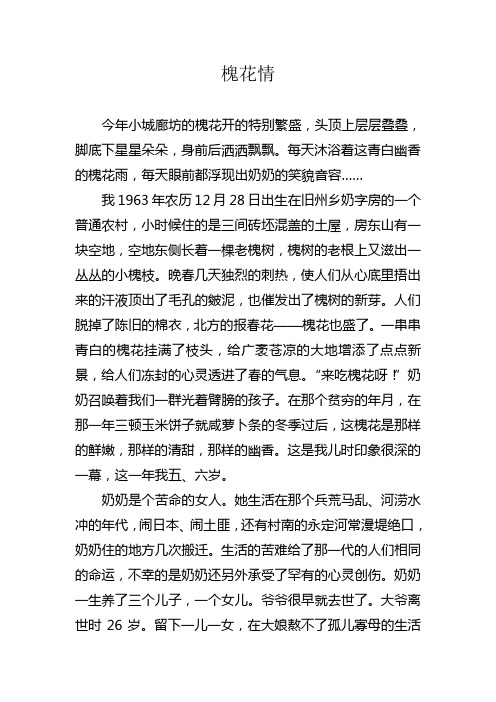 槐花情1