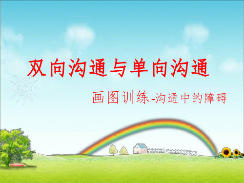 沟通游戏-画图(双向沟通比单向沟通更有效)ppt课件