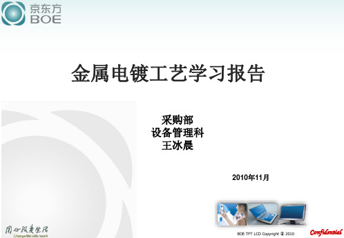 金属电镀工艺学习报告