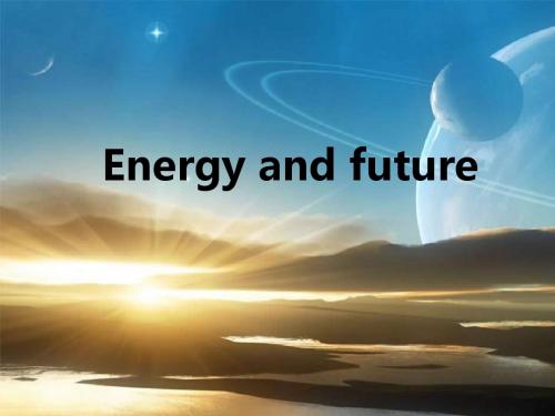 energy and future