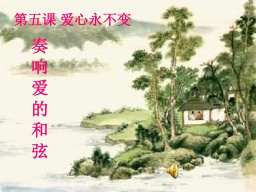 九年级政治奏响爱的和弦
