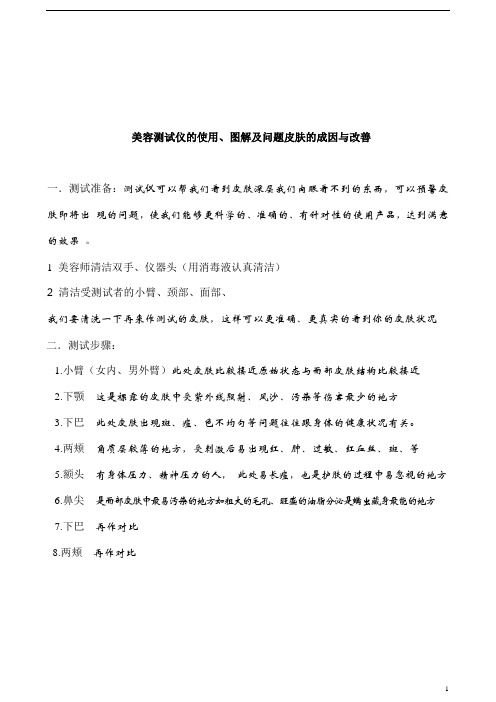 美容测试仪使用及沟通