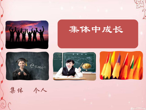 集体中的我ppt优秀课件1
