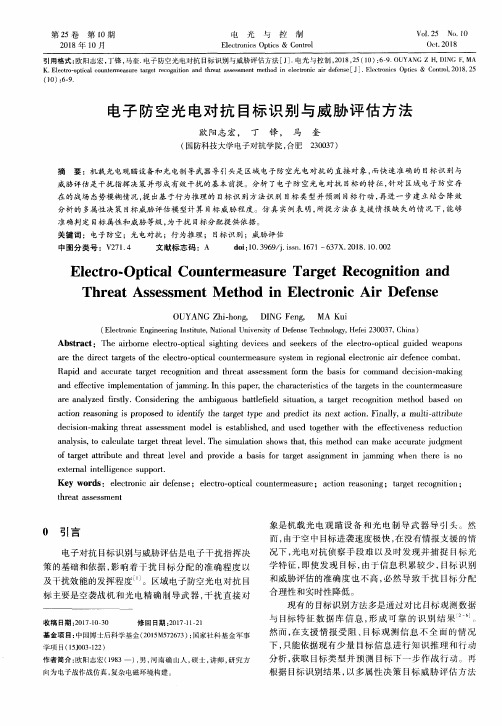 电子防空光电对抗目标识别与威胁评估方法