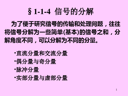 信号的分解(PPT课件)