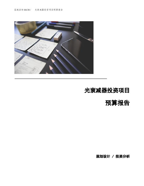 光衰减器投资项目预算报告