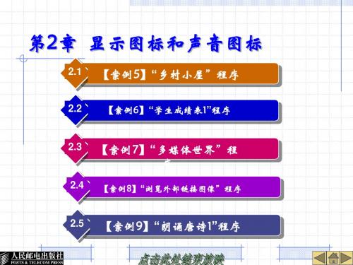 第2章  中文Authorware 7.0显示图标和声音图标