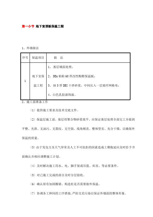 地下室顶板保温工程