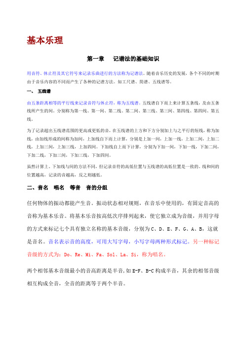 基本乐理知识入门