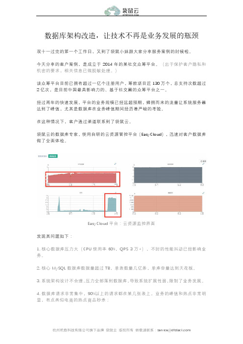 分布式数据库架构改造,让技术不再是业务发展的瓶颈