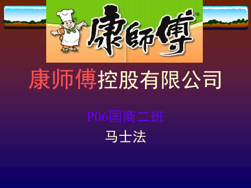 康师傅控股有限公司ppt课件