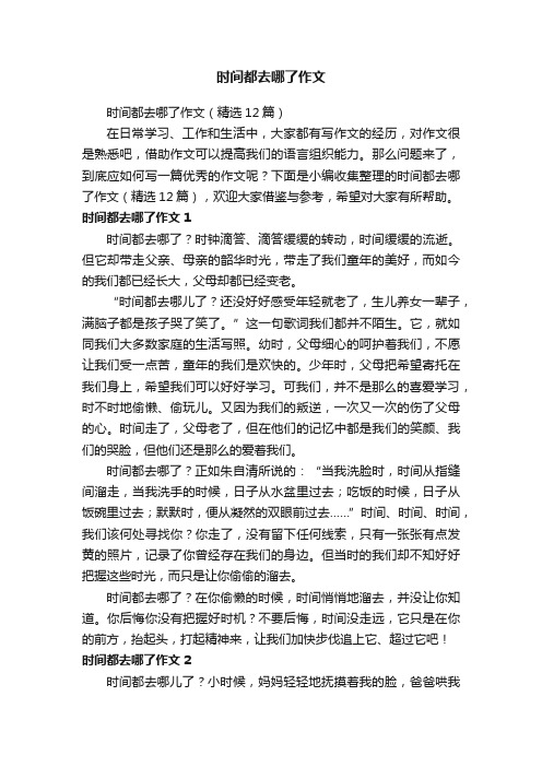 时间都去哪了作文（精选12篇）