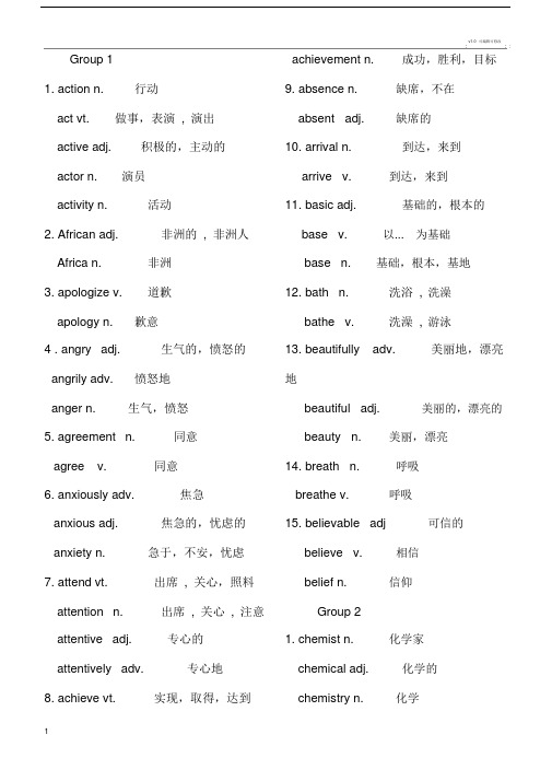 高考英语常用词汇变形(根据3500整理).doc