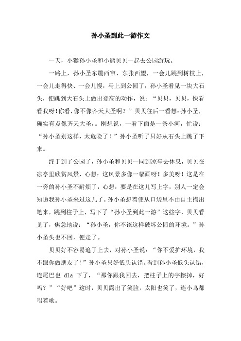 孙小圣到此一游作文_3