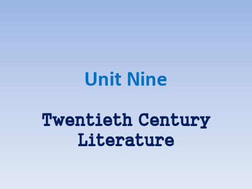 Twentieth Century Literature
