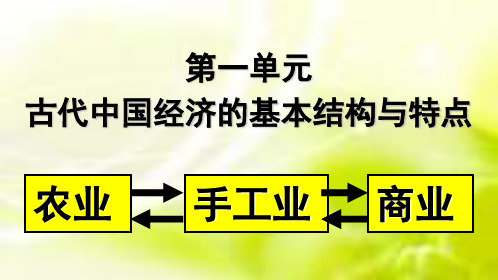 第1课 发达的古代农业
