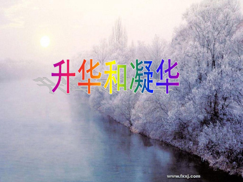 初中物理八上 4.4  升华和凝华  课件