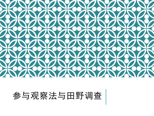 参与观察法(ppt)