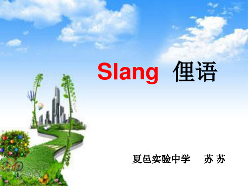 英语俚语 微课课件