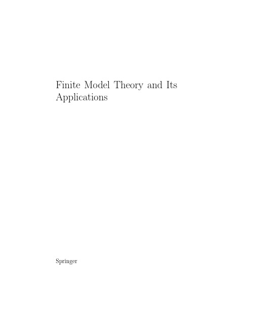 Finite Model Theory and Its Applications