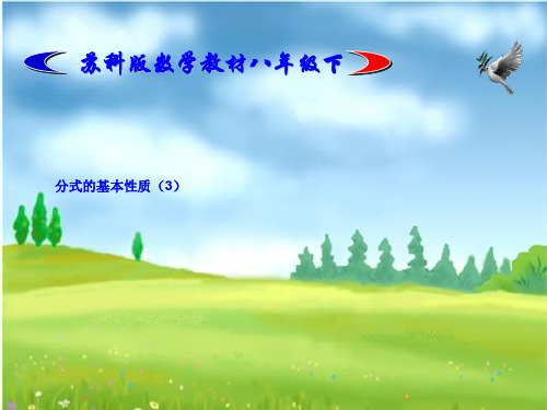 苏科版八年级数学下册第十章《10.2分式的基本性质(3)》公开课课件
