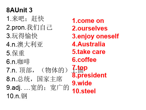 译林牛津版8A unit 3 Reading I 公开课教学课件PPT 8AU3