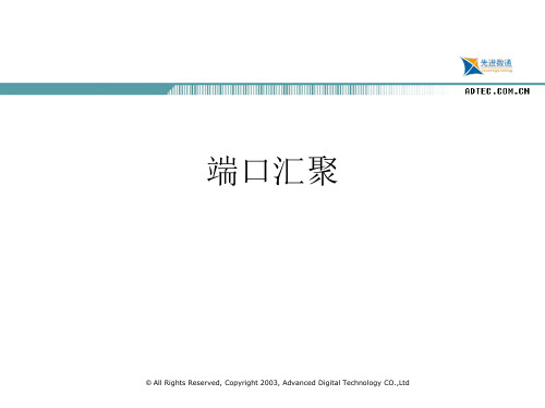 CISCO交换机端口汇聚