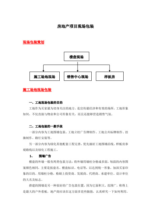 房地产项目现场包装