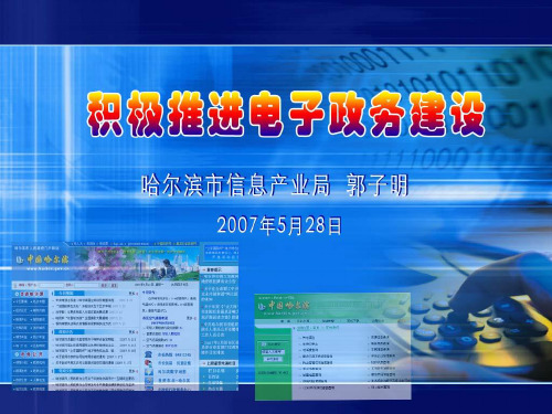 电子政务专题讲座提纲0525