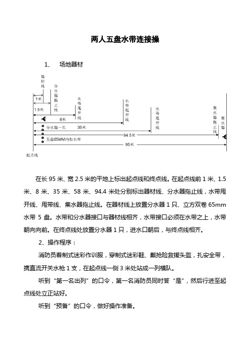 两人五盘水带连接