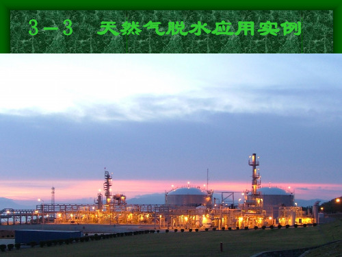 3-3  天然气脱水应用实例