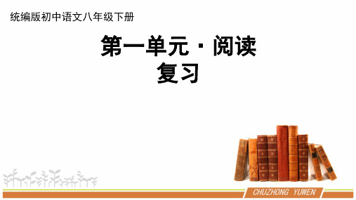 人教部编版语文八年级下册第一单元阅读复习优秀PPT课件