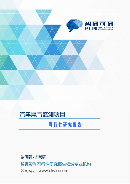 汽车尾气监测项目可行性研究报告