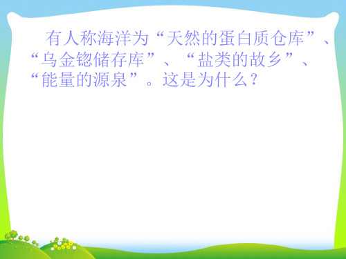 中国的海洋资源-课件