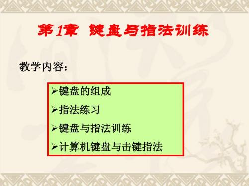 键盘与指法训练