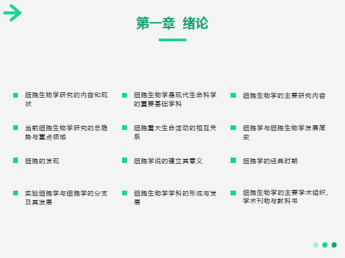 细胞生物学研究的内容和现状