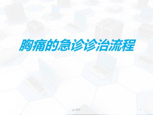 胸痛的急诊诊治流程  ppt课件
