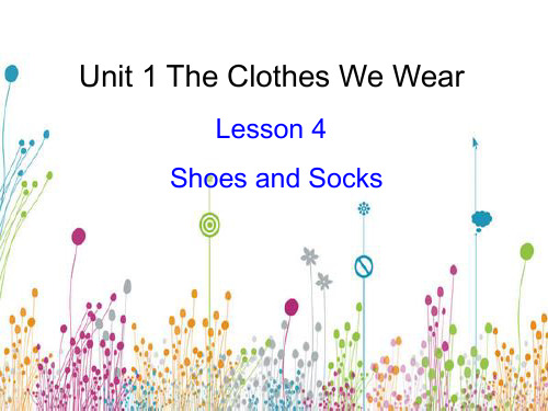 冀教版英语四年级上册Lesson4 Shoes and Socks-优课件