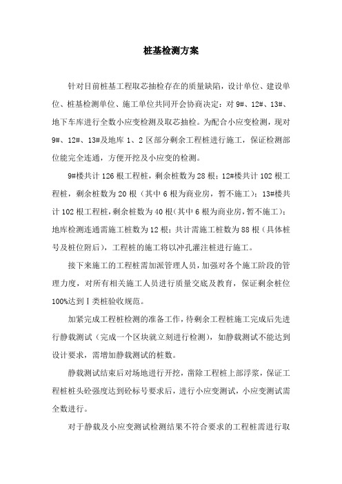 桩基检测方案