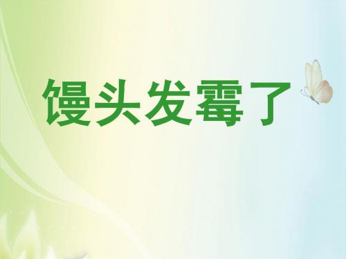 3、馒头发霉了