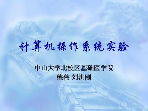 计算机操作系统实验讲义