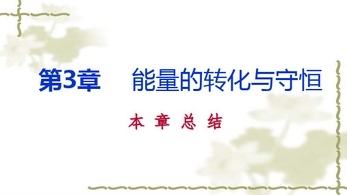 秋浙教版九年级科学上册第3章  能量的转化与守恒复习课件(共46张PPT)