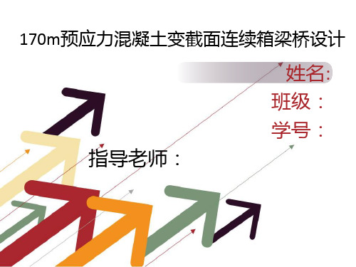 170m预应力混凝土变截面连续箱梁桥设计