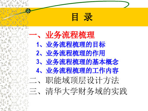 基于业务流程梳理的职能域顶层设计方法20100519