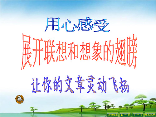 展开联想和想象的翅膀课件