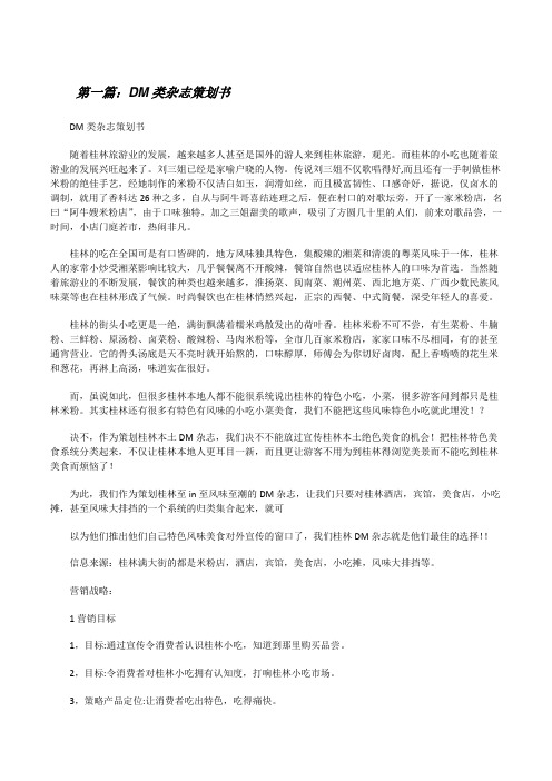 DM类杂志策划书[修改版]