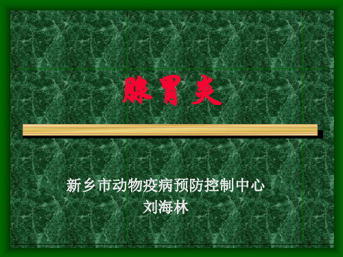 鸡腺胃炎图谱