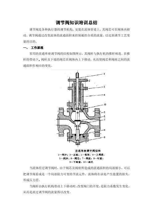 第十一次培训调节阀培训报告