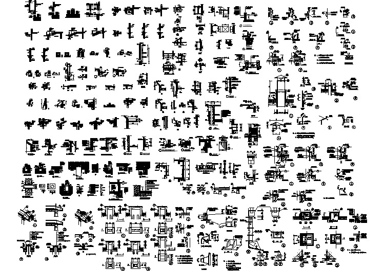 钢筋混凝土工程建筑及结构节点详图大全